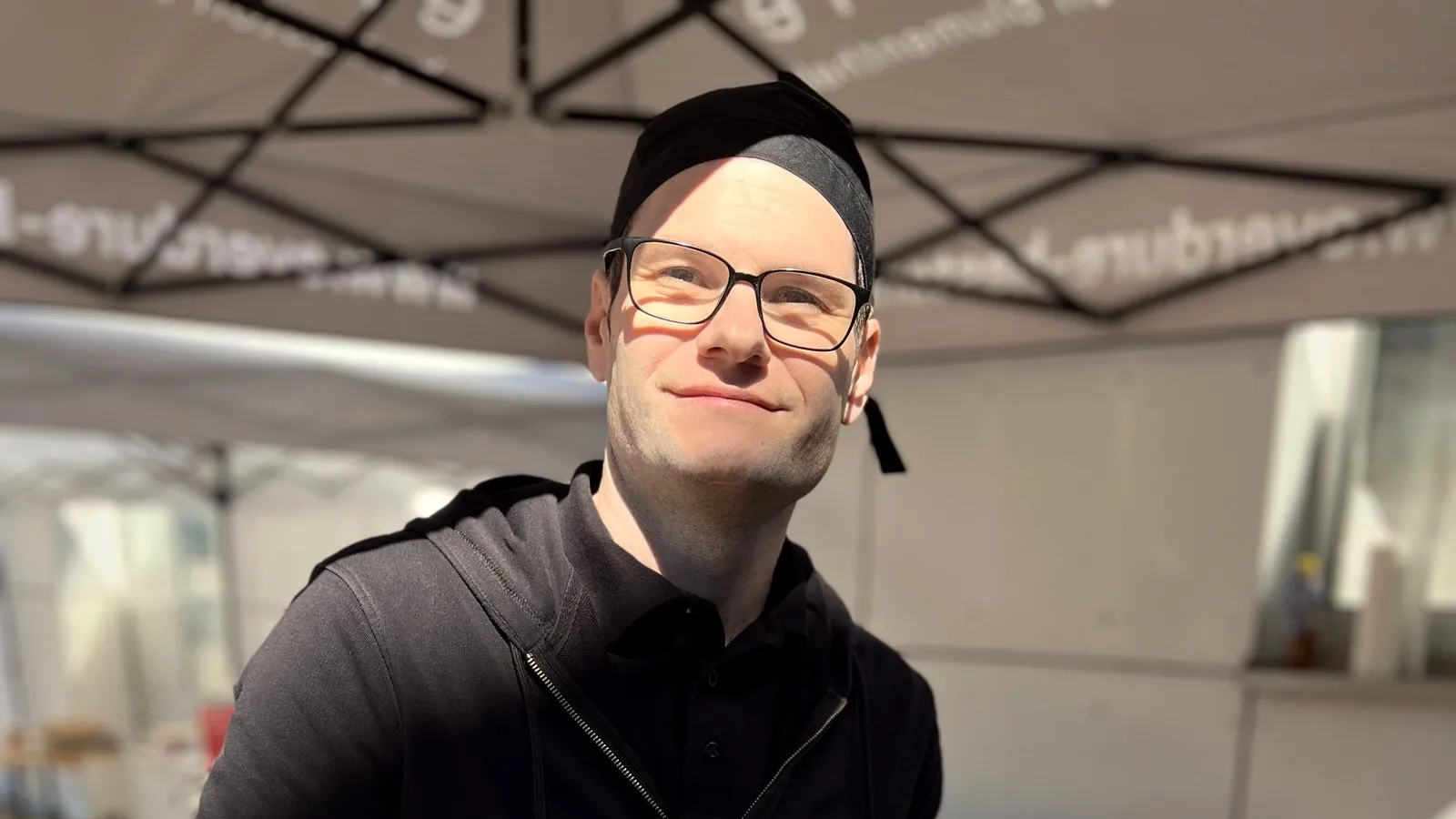 Klaus 'Jonny' Kastler beim Catering-Event